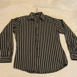 Apt. 9 Men's Black Striped Shirt